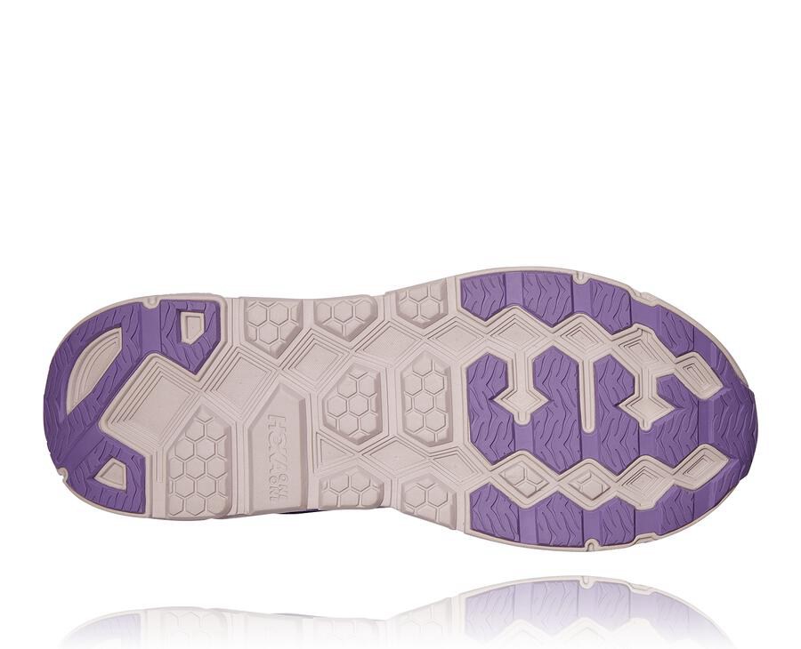 Hoka One One Mens Walking Shoes - Clifton L Suede - Purple - FDRJ63940